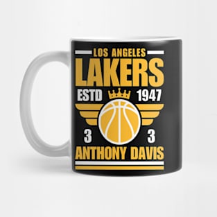 Los Angeles Lakers Davis 3 Basketball Retro Mug